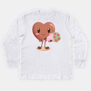 Lovely chocolates - Flower Kids Long Sleeve T-Shirt